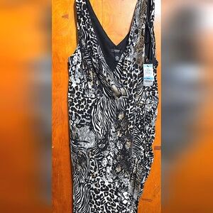 Alfani | Bodycon Faux Wrap Dress Size 20 Animal Print